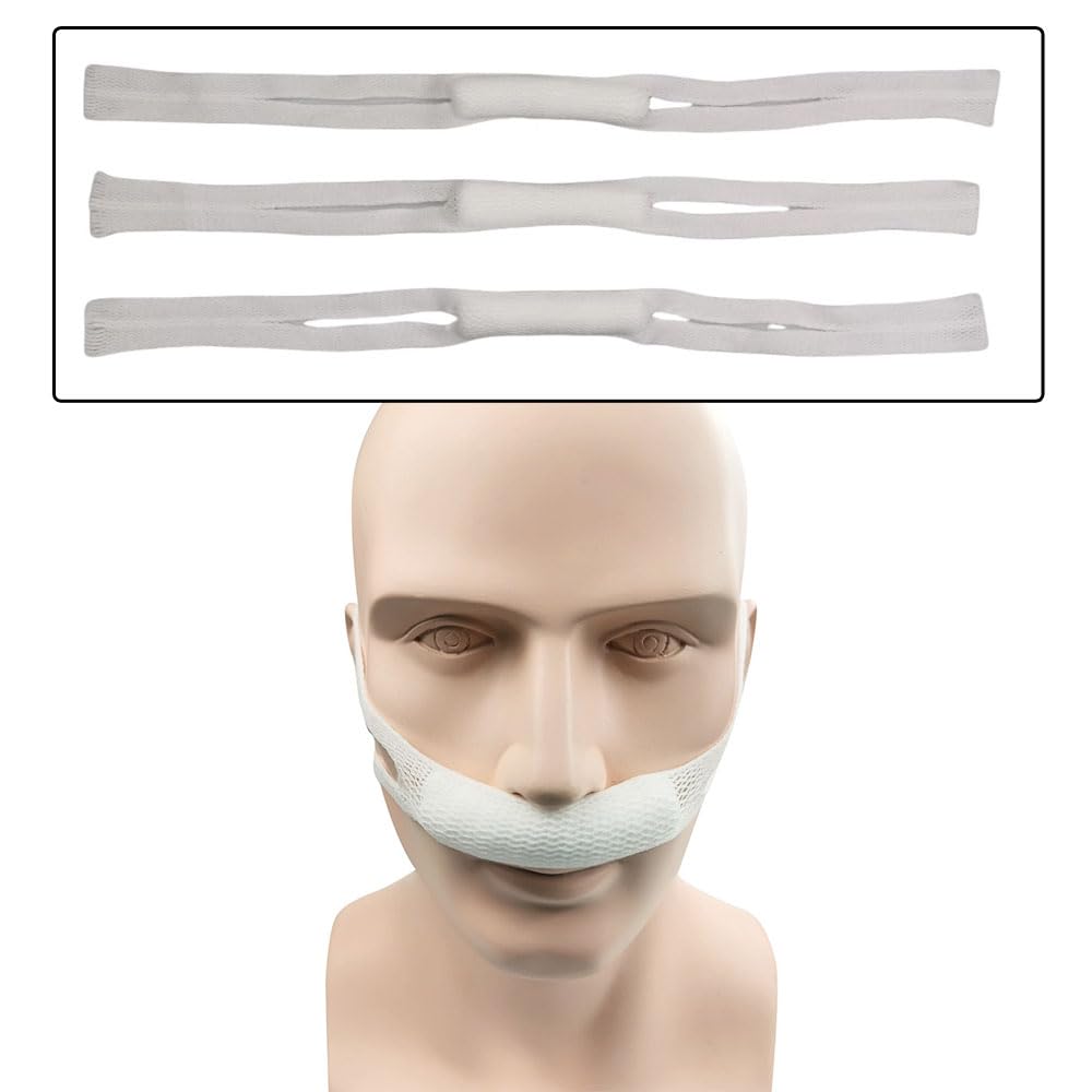 2 Pack Nasal Bandage Dressing Holder Elastic Nose Bandages Stretchy External Mesh Pads Straps Slings Drip Absorption Pillows for Recovery — Amazon image 4