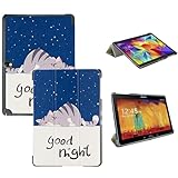 Tri-Fold Case Compatible with Samsung Galaxy Note 10.1 inch SM-P600 P601 P605 Tablet and Samsung Galaxy Tab Pro 10.1 SM-T520/T525(2014 Edition) - Premium PU Leather Tri-Fold Cover with Auto Sleep/Wake