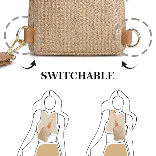 INICAT Faux Straw Summer Sling