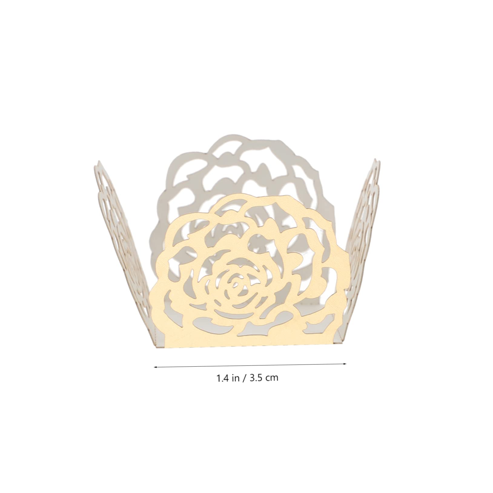 Abaodam 500stücke Schokoladen-Candy Cups Mit Rosenförmigem Design Dekorative Muffin-Wrappers Für Hochzeiten Und Partys Leicht Und Praktisch Für Gastgeschenke Und