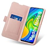 [Cuero de PU de alta calidad] poliuretano + microfibra suave + tapa trasera flexible de TPU, 360 grados protege su smartphone de gotas, de golpes, de polvo y de rasguños accidentales.