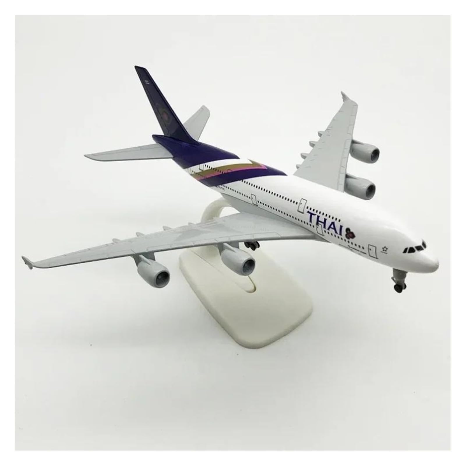 Dekorierte Flugzeugmodelle 20 cm for Thailand AIR Thai 380 A380 Airways Flugzeugmodell Druckgusslegierung Flugzeugmodell Party Geschenke