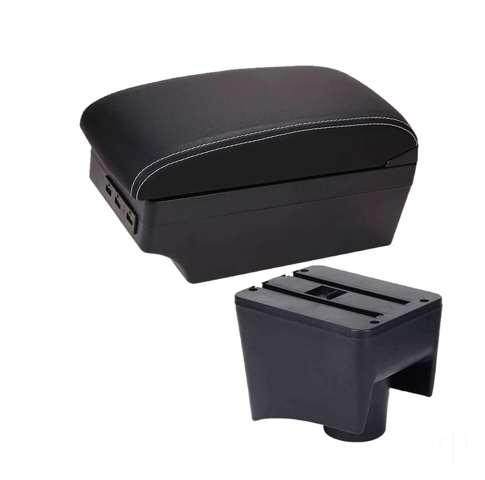 CBCLOPKLCU Centre Console For Vw For Polo Mk5 6R For Vento 2012-2018 Center Console Armrest Storage For Box with USB