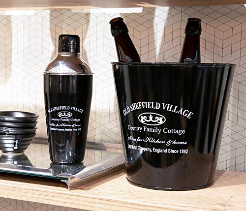 Balde De Gelo Em Aço Inox The One Preto Etna Etna Preto