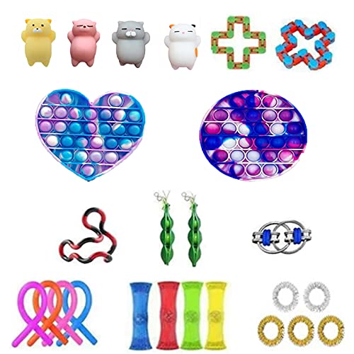 25 Pack Sensory Fidget Toys Set, Relieves Stress and Anxiety Fidget Toy for Children Adults, Birthday Party Favor, Classroom Rewards for School Supplies (Style 5)