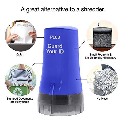Image of Guard Your ID Advanced Roller 2.0 Identity Theft Prevention Security Stamp Blue