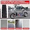 WEIYINGSI 14X2.125 Tubeless Tire, 14 X 2.125 Electric Bike Tire with Angled Valve for 14 Inch Electric Folding Bike, E-Bikes and E-Scooters #2