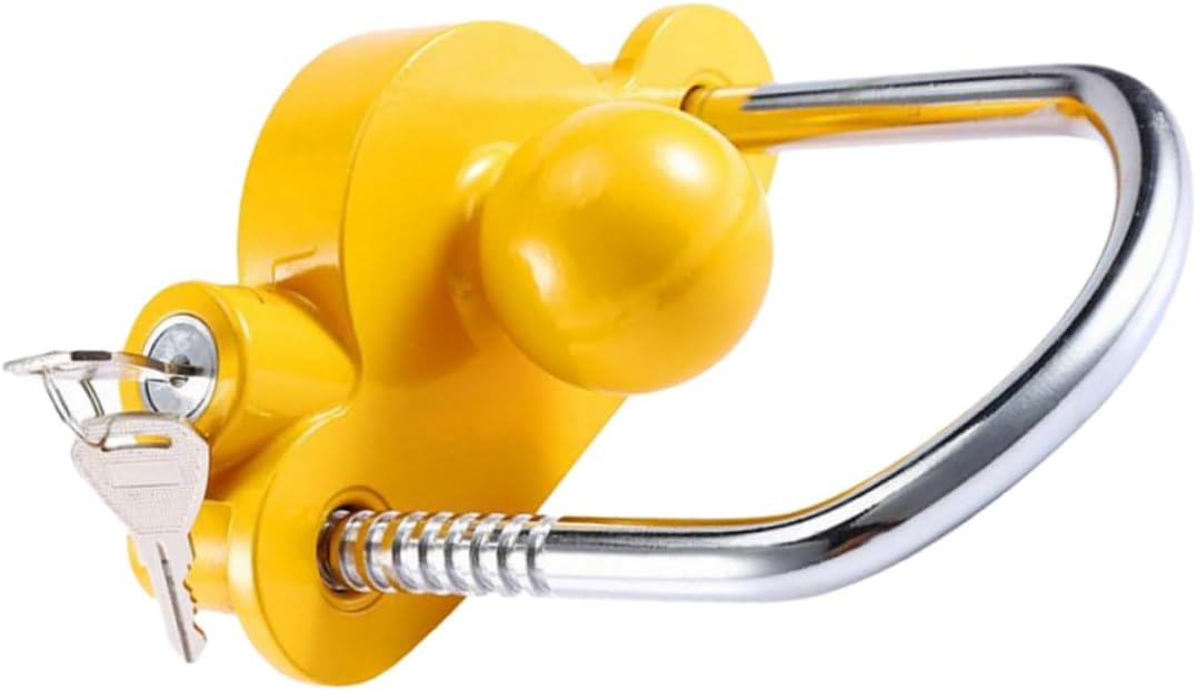 Luxshiny Trailer Hitch Security Lock Coupler Lock for Travel Trailers -Theft Design for Hitch
