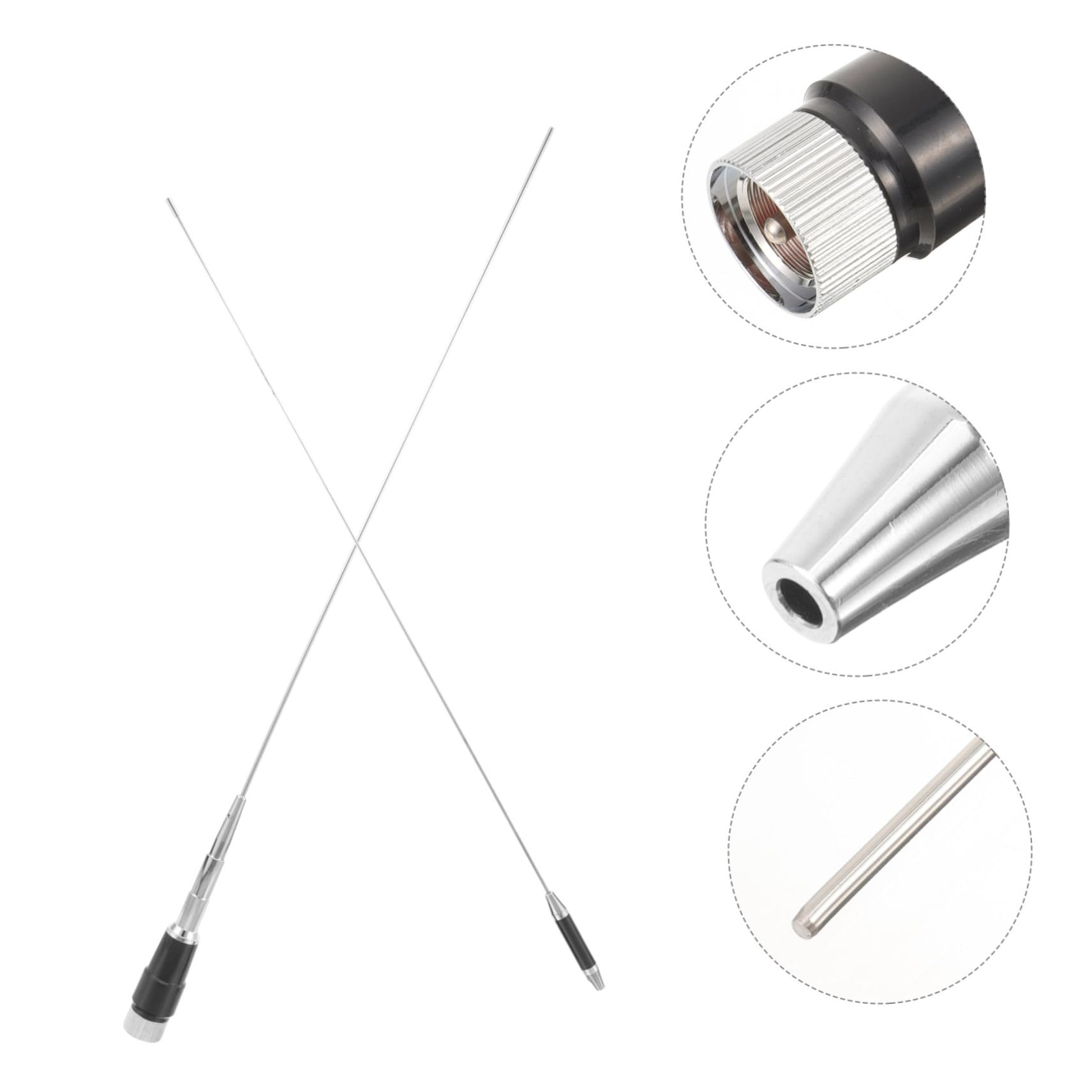 HEMOTON Antenne CB Rétractable pour Radio de Antenne pour Voiture Installation Facile de Compacte et