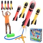 Kids Toys for 3-9 Years Old Boys, Garden Games 3-9 Years Old Boys Girls Gift Outdoor Toy Kids Garden Toys Age 3-9 Years Old Boys Stomp Kites Rocket Toys Launcher for Kids Girls Birthday Presents