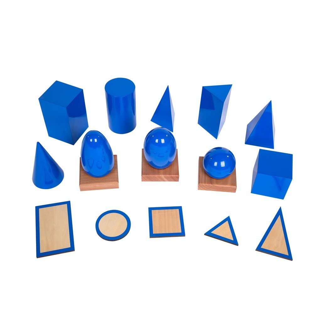 Amazon.com: LEADER JOY Large 3D Shapes Geometric Solids Wooden