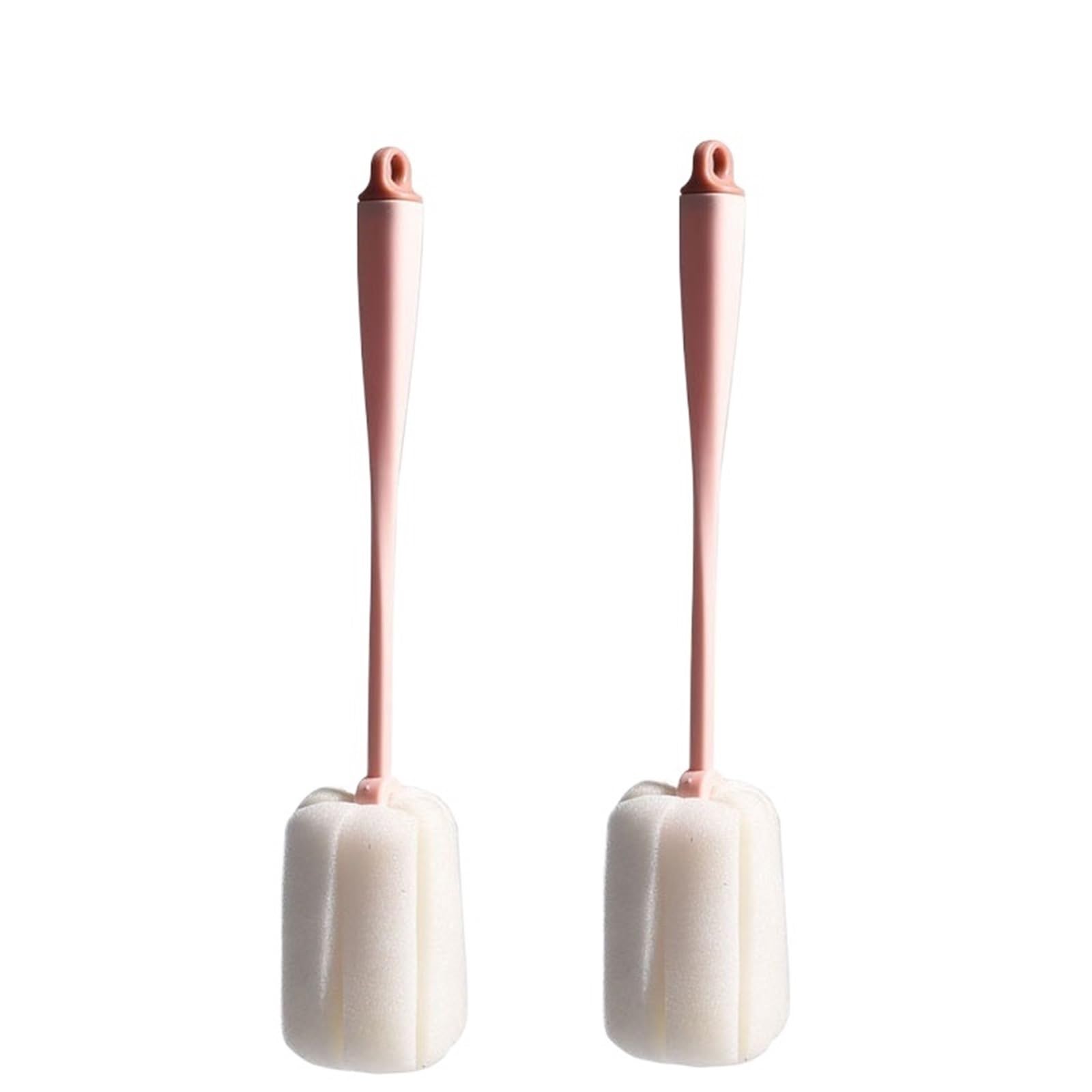2pcs Long Handle Brush For Glass Cup And Milk Bottle Cleaning Sponge Brushs for Cleaning Dishes(Color3)
