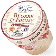 Isigny French Normandy Unsalted Butter Basket 8.8 oz Grass Fed European Butter
