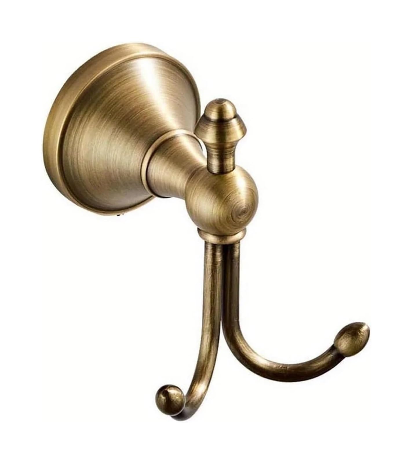 Opeximatun Gold Solid Brass Double Hook Towel Rack