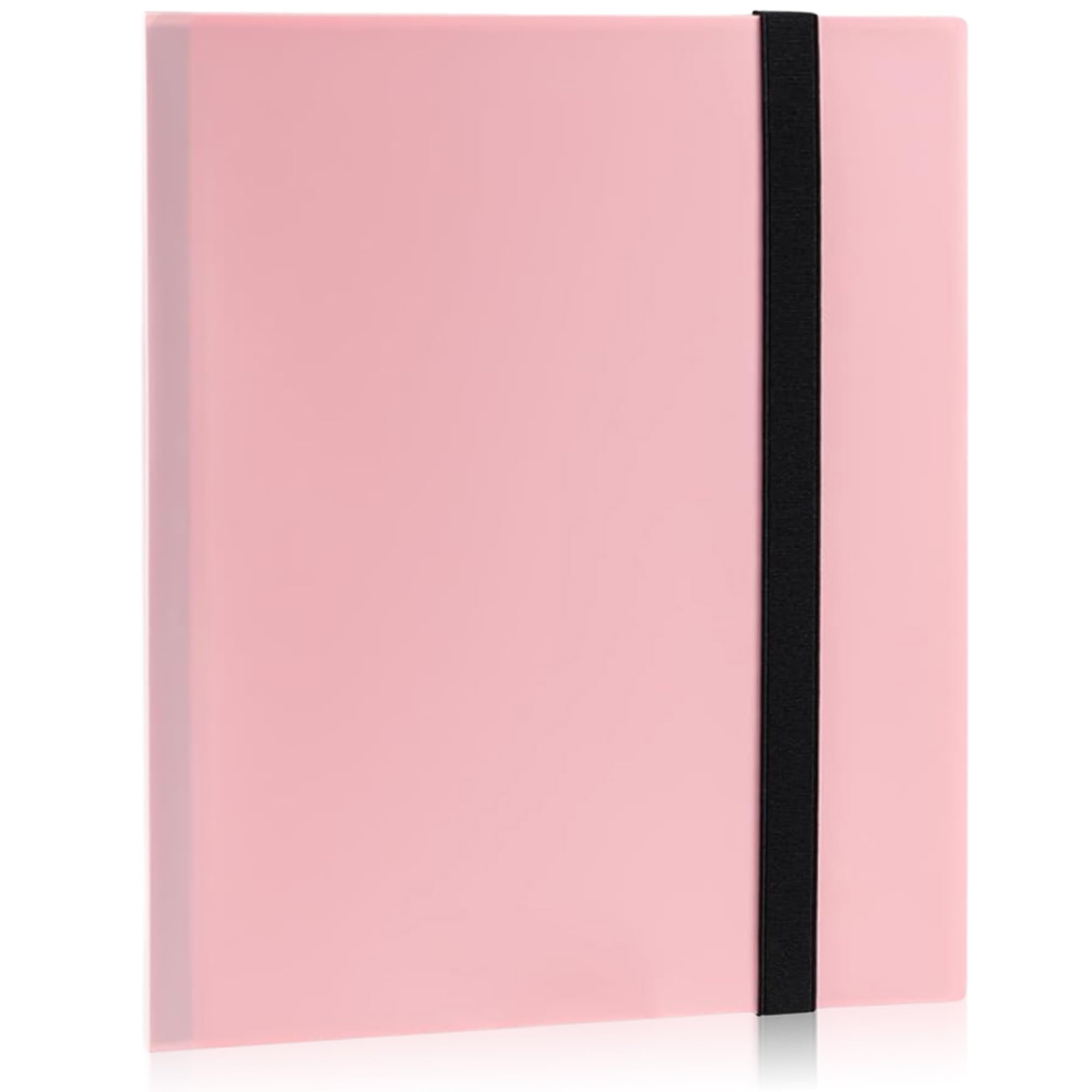 Trading Card Binder,540 Capacity 9-Pocket Side-Loading Album,Acid-Free Pages(60 Sides), Rigid Cover & Strap,Portable Card Folder for Football Baseball Cards & TCG Collection (Pink)