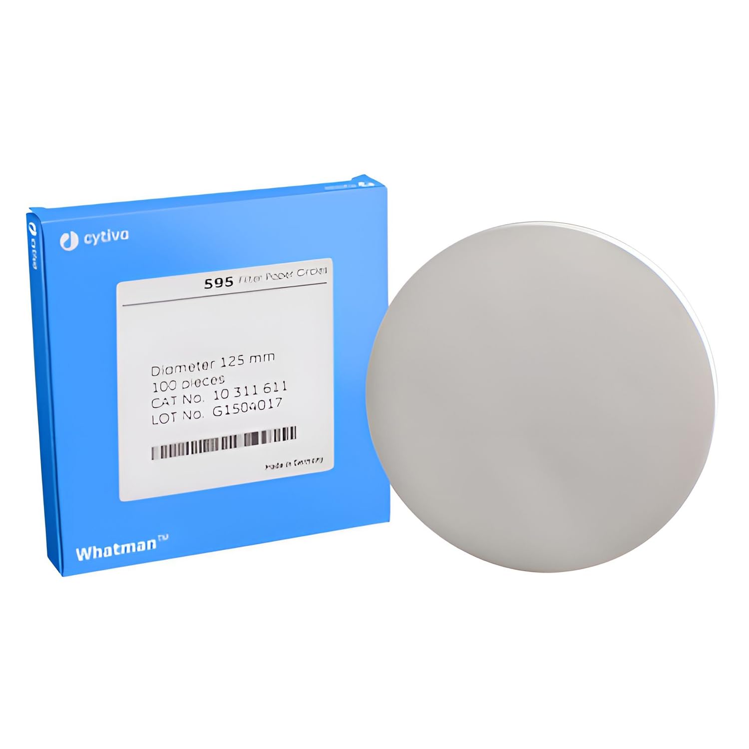 GE Bio-Sciences 10311612 Filter Paper, Grade 595, Circle, Cellulose, 150 mm Diameter (Pack of 100)