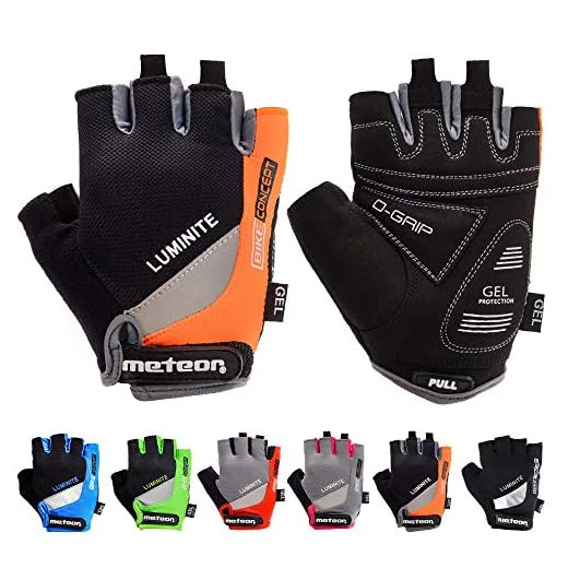 Guantes Bicicleta MTB BMX Ciclismo Montaña Carretera Fitness Gimnasio Bici Escalada Senderismo y Otros Deportes Guantes Sin Dedos para Niños Juventud Mujer y Hombre - GX