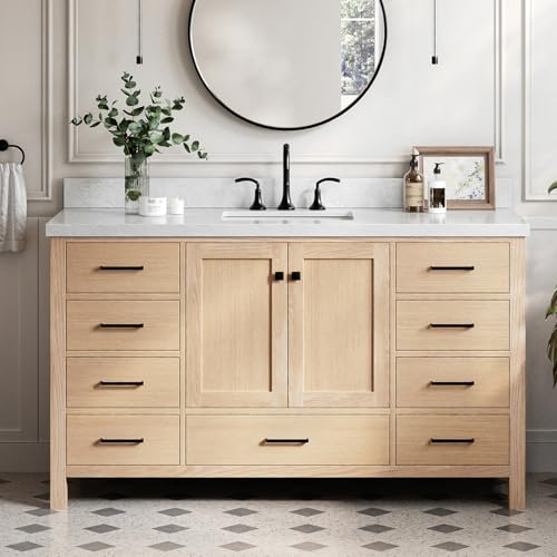 DKB Beckford 60-Inch Oak Vanity