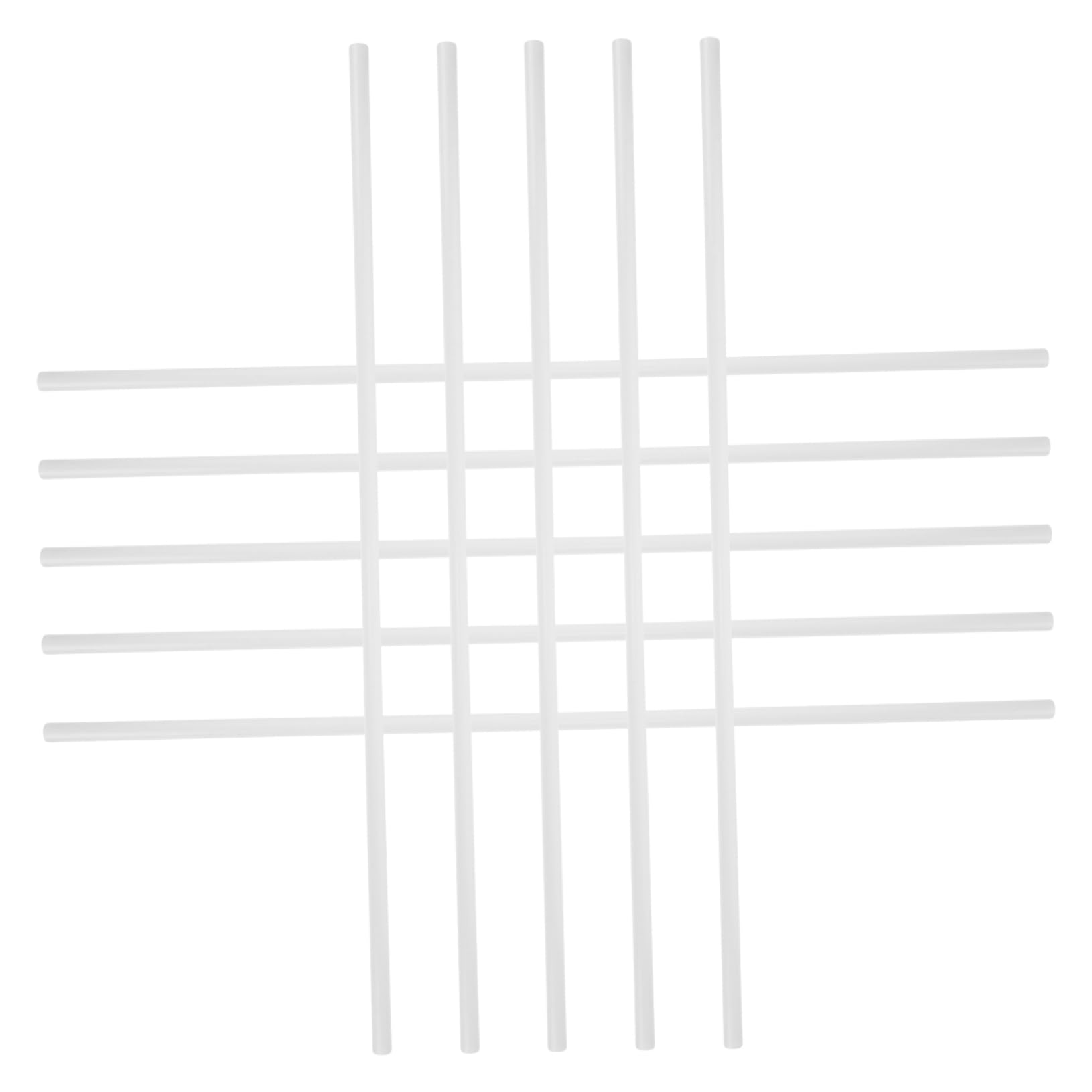 HAPINARY 10pcs Round Tubing Abs Square Tube for DIY Projects Table Tube Material Craft Tubing