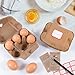 DecarDamai 40 Pack Half Dozen Egg Cartons Bulk 6 Count, Empty Natural Paper Pulp Egg Cartons Reusable, Strong Sturdy Design Made from Natural Cardboard.