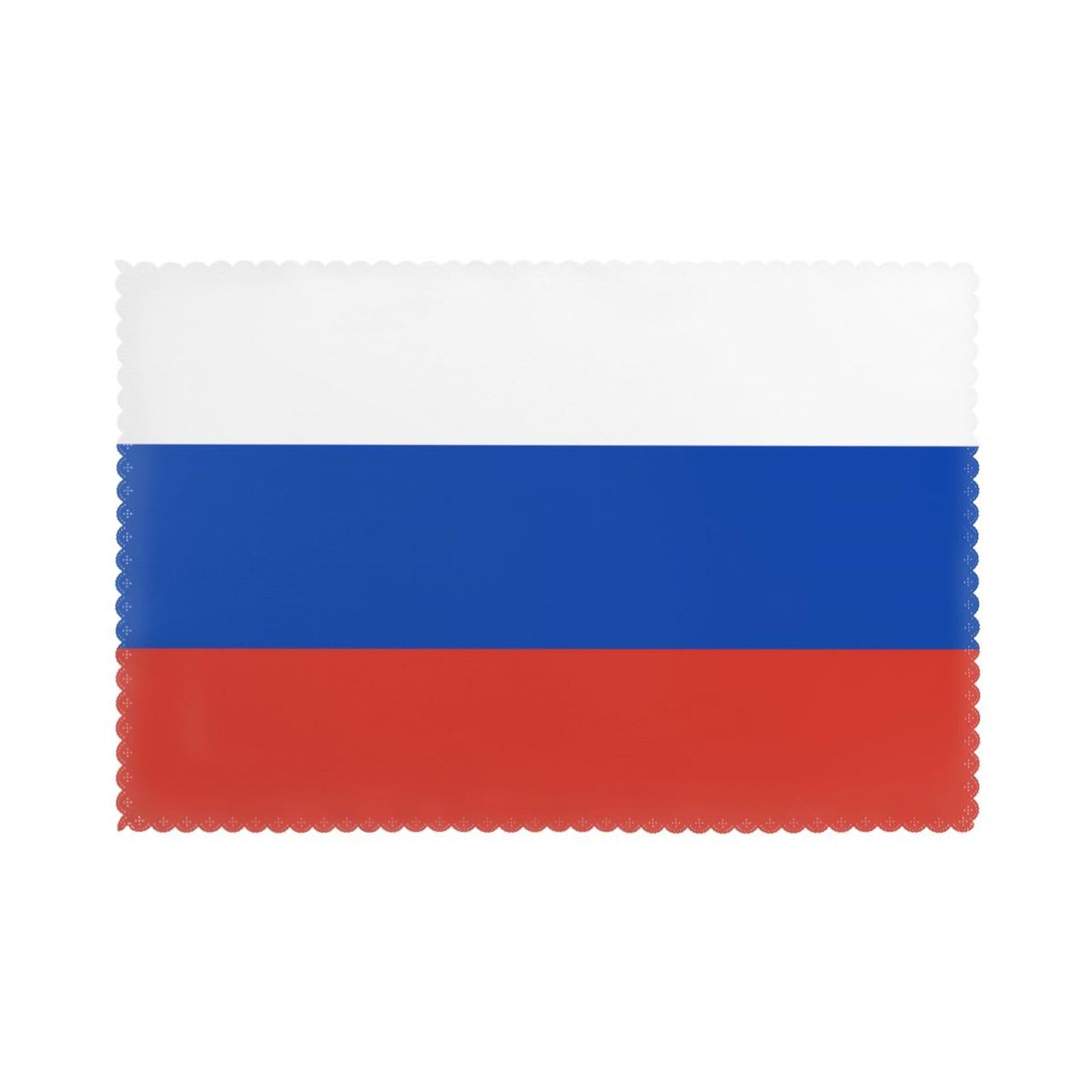 Russian Flag Placemat set of 6, oil-proof and insulated dining table placemats, washable and wipeable.