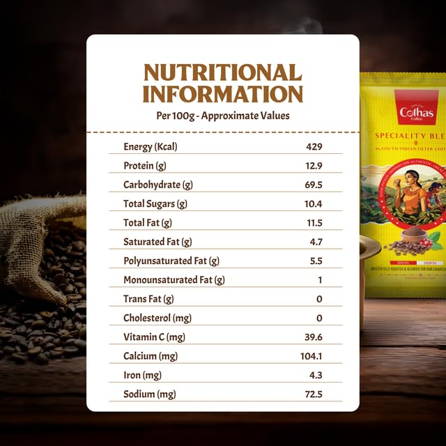 Image of Cothas Coffee - Speciality Blend South Indian Filter Coffee Powder | 85% Coffee & 15% Chicory | Rich Aroma & Strong Taste | Authentic Roast & Ground Filter Coffee (100 g)