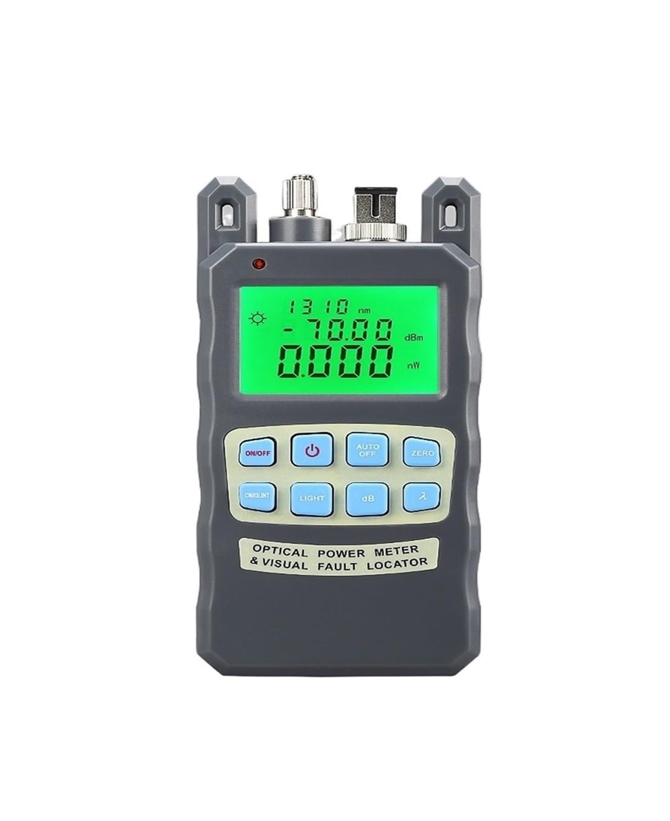Fiber Optic Cable Tester, All-in-ONE Fiber Optical Power Meter -70 +10dBm，1/10mw/20mw/30mw/50mw Cable Tester，Visual Fault Locator FTTH Tool(50MW)
