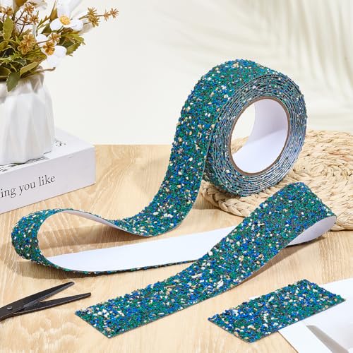 Image of MAYJOYDIY 5.5 Yards Blue PET Anti Slip Tape 2 Inch Self-Adhesive Non Skid Tape High Friction Tape Non-Slip Traction Grip Tape for Staircases Shower Stairs Pool Tubs Wet Areas