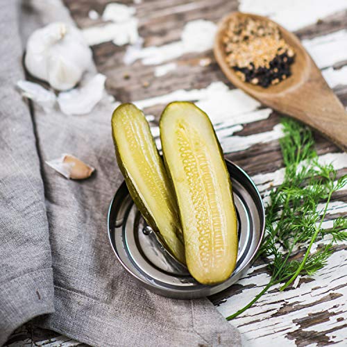Mother’s Puckers - Classic Home-Style Garlic Dill Pickles - Crisp, Crunchy Gourmet Pickle Halves - Non-Gmo, Kosher, Sugar-Free, Gluten-Free 24Oz Jar (2-Pack) #TOP3