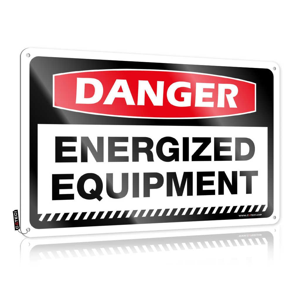 Fzfn Men's Colour Danger Energized Equipt Nice Square - Spring Porch Decor Tin Wall Decor Wall Art Decoration(30X40cm)