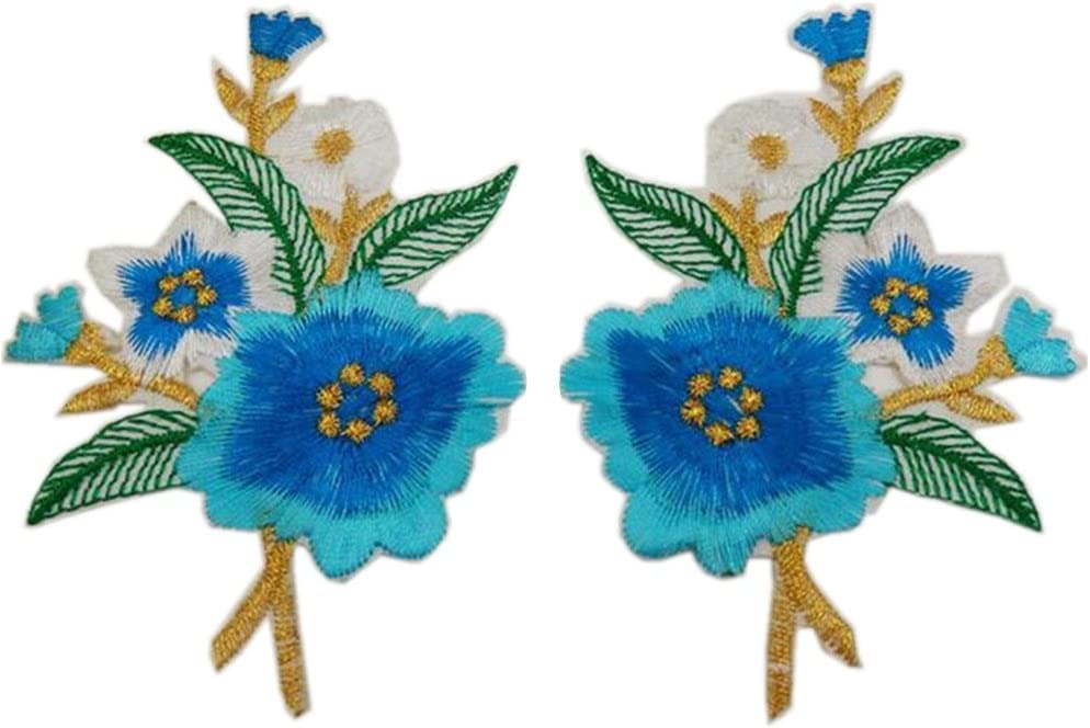 ドレスデン　アップリケ花文蓋物 Amazon.co.jp: ワッペン アイロン刺繍 MUNCVY アップリケ DIY服