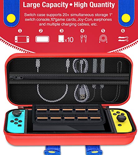 image for Switch Carrying Case for Nintendo, BEBONCOOL Switch Case Portable Trav