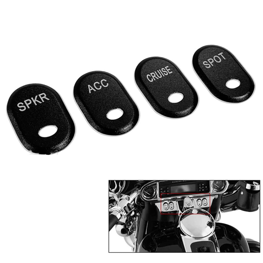Amazon.com: Motorcycle Black Brushed Rocker Panel Switch Covers
