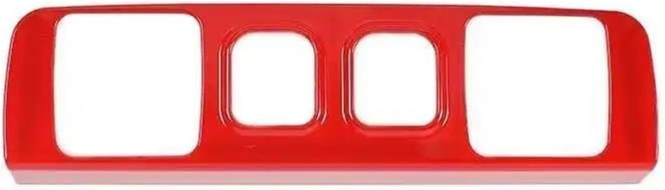 Decoration Interior Car Power Supply USB Socket Panel Decoration Cover Stickers For Chevy For Silverado 2014-2018(Red)