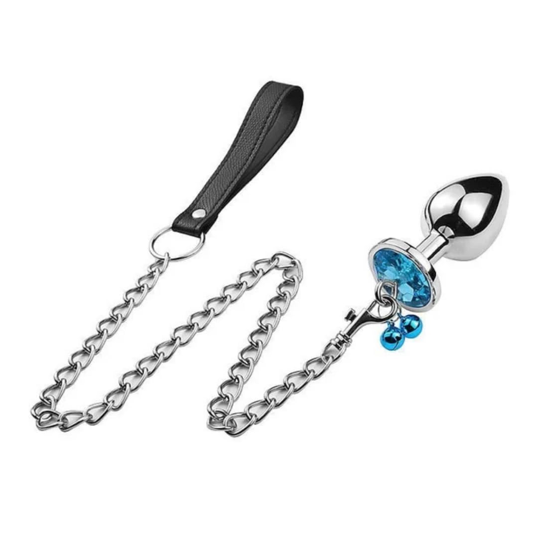 Plug Anal Pingente Com Corrente Tamanho G Brinquedo Ertico Estimulador Anal  Para Fetiche 6368 (AZUL) : Amazon.com.br: Sade e Bem-Estar