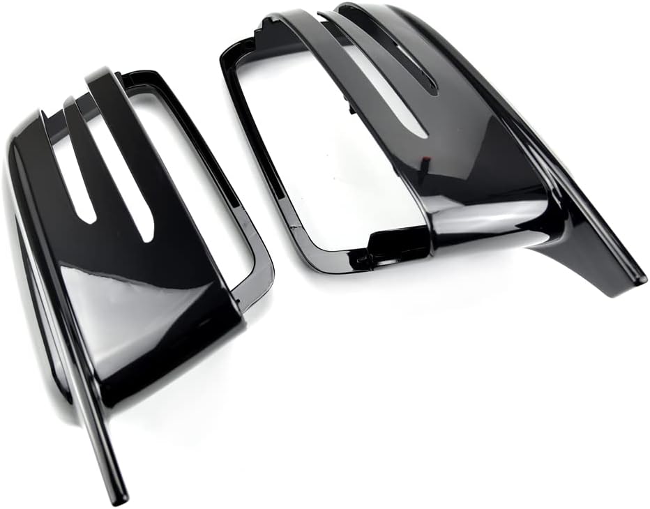 Side Mirror Cap Covers For Mercedes Benz W176 W246 W212 W204 C117 X156 X204 W221 C218 A B C E S CLA GLA GLK Class Black Replace (black)