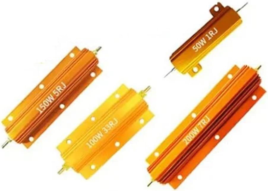 1PcS RX24 25W Aluminum Power Metal Shell Case Wirewound Resistor 820R 910R 1K 1.5K 1.8K 2K 2.2K 2.4K 2.5K 2.7K3K 3.3K 3.6K R Oh(Rx24 25W 0.68R)