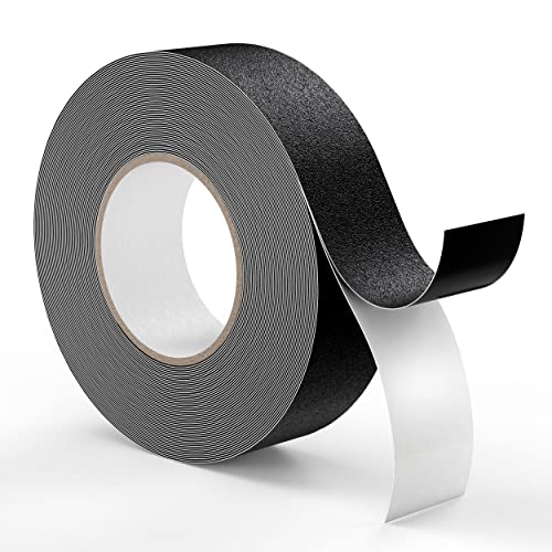 Houseables Grip Tape, Anti Slip, Traction, Friction, Grit, Skid, Treads, 2 x 60 Ft, Black, Adhesive Decking Strips, Non Abrasive for Safety, Steps, Stairs, Ramp, Skateboard, Outdoor, Ladder, Boat