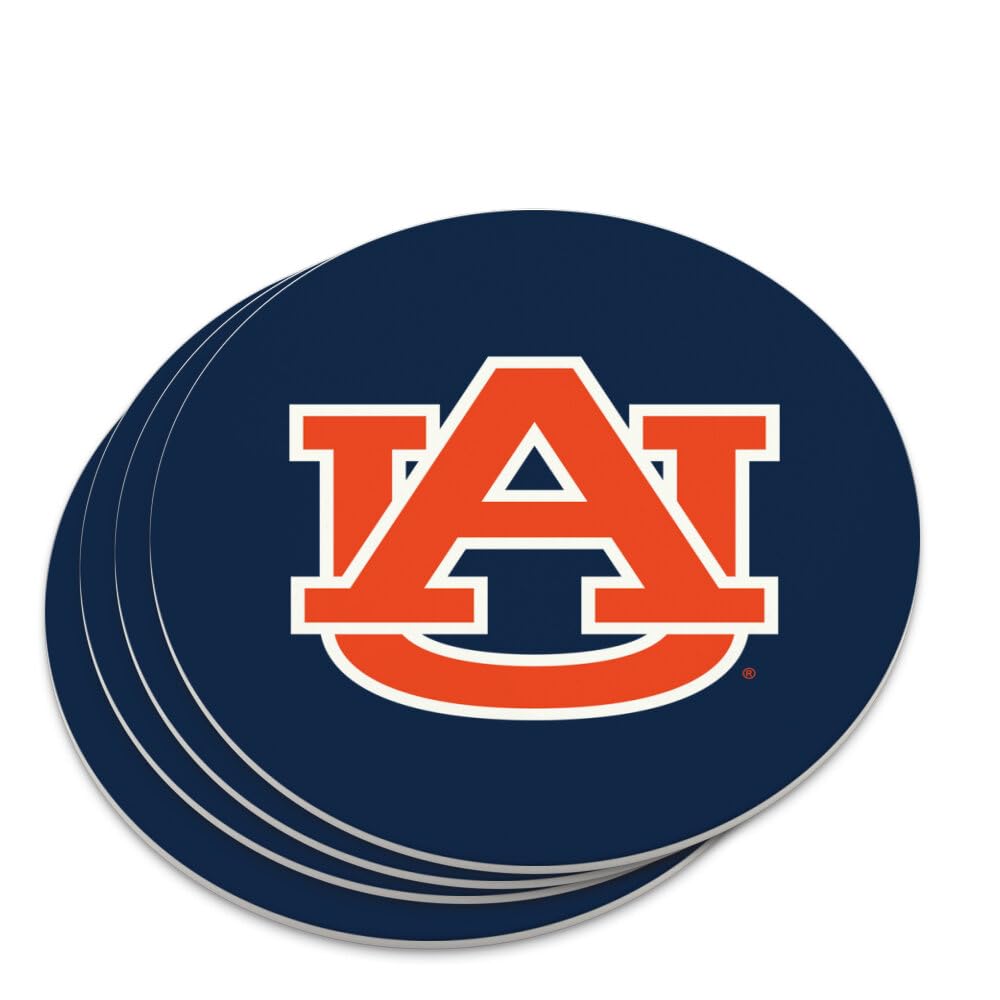 Graphics & More Auburn University Tigers Primary Logo Novelty Coaster Set