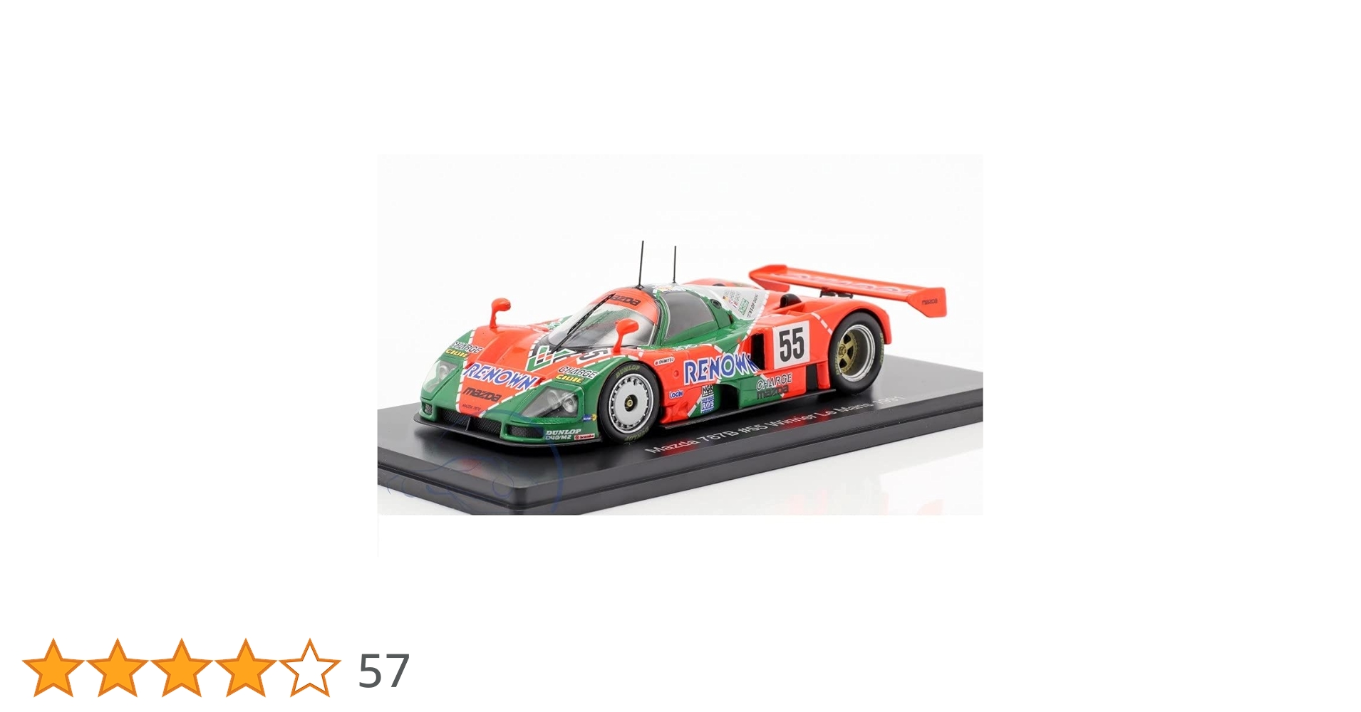 MAZDA７８７B★５５号★ルマン優勝30周年メモリアルミニカー★１９９１★優勝 マツダ レナウン Mazda 787B RENOWN ルマン 優勝 1991 #55 V