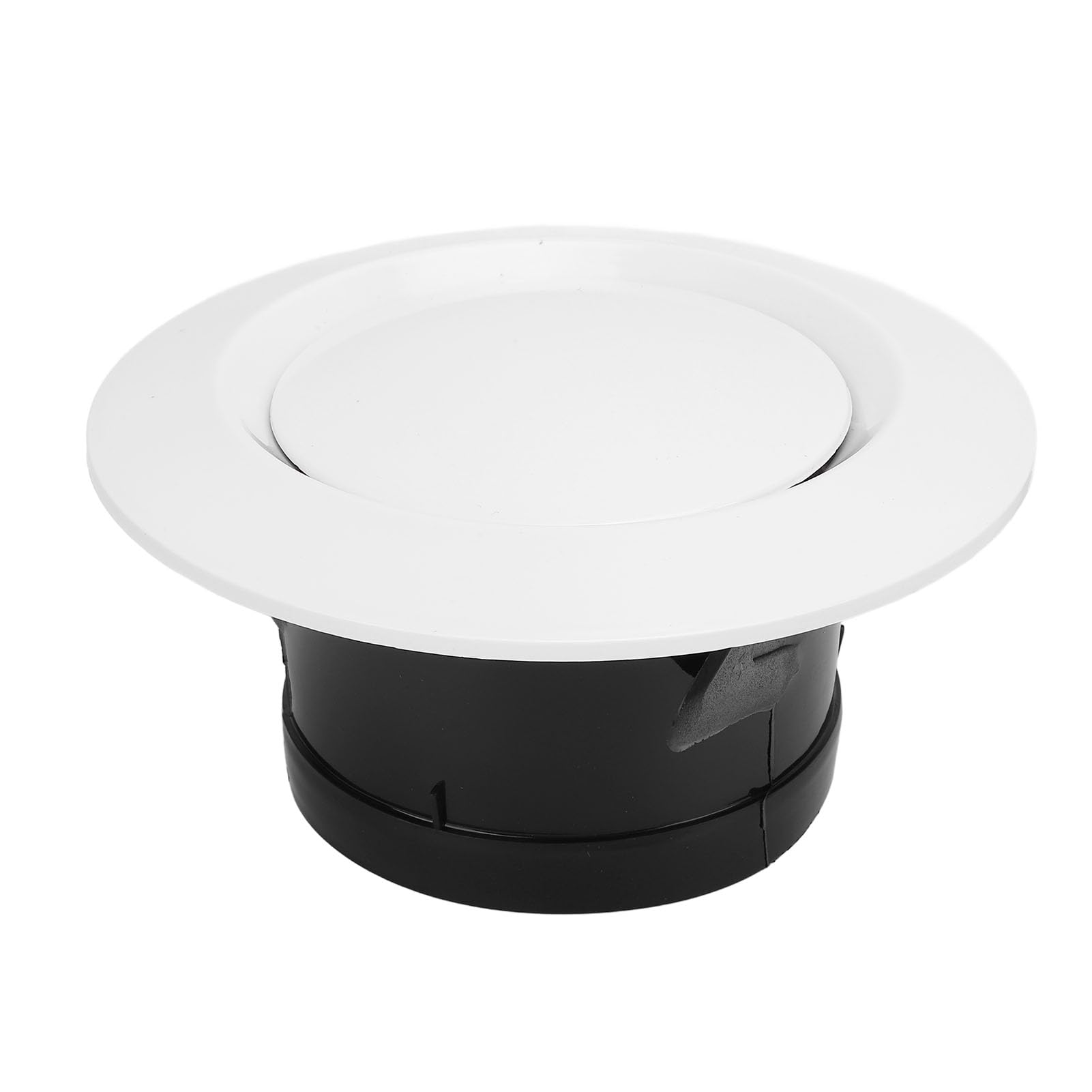 Hyuduo Round AC Vent Cover Adjustable 100mm ABS Plastic Airflow Control for Bathroom Living Room Bedroom