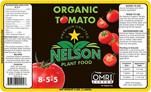 Fertilizante orgánico granulado para tomate NPK 8-5-5 miniatura 3