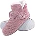 Dunlop - Damen Winter Warm Plüsch Hausschuhe Boots Stiefel mit Feste Sohle (38 EU, 8033 Pink)