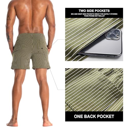 Mens Sweat Workout Shorts 5 Inch Inseam Casual Athletic Jogger Short Shorts for Men3