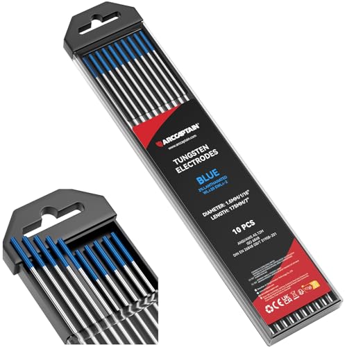 ARCCAPTAIN TIG Welding Tungsten Electrode Blue 2% Lanthanated 10-Pack 1/16 x 7 (WL20/EWLa-2)