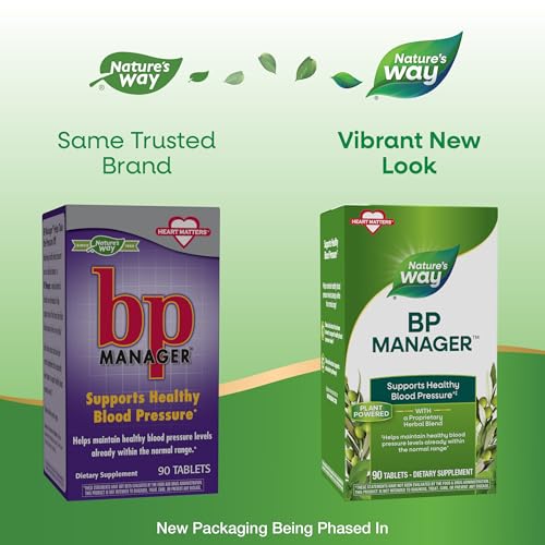 Nature's Way BP Manager, Blood Pressure & Heart Support, 90 Tablets - image 2