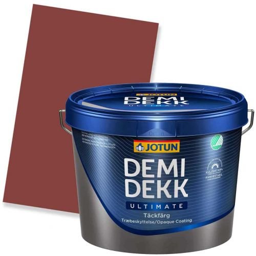 Preisvergleich Produktbild JOTUN DEMIDEKK ULTIMATE TÄCKFÄRG Holzfarbe 2142 VESTLANDSRØD 10l