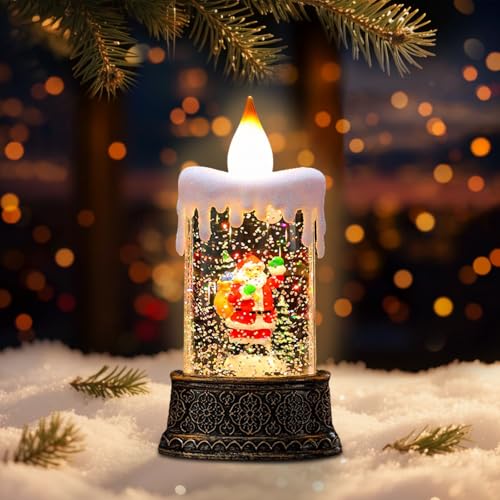 Weihnachtsdeko mit Kerzen 19 TZQFROCE Weihnachts Kerzen Weihnachts Flammenlose Kerzen...