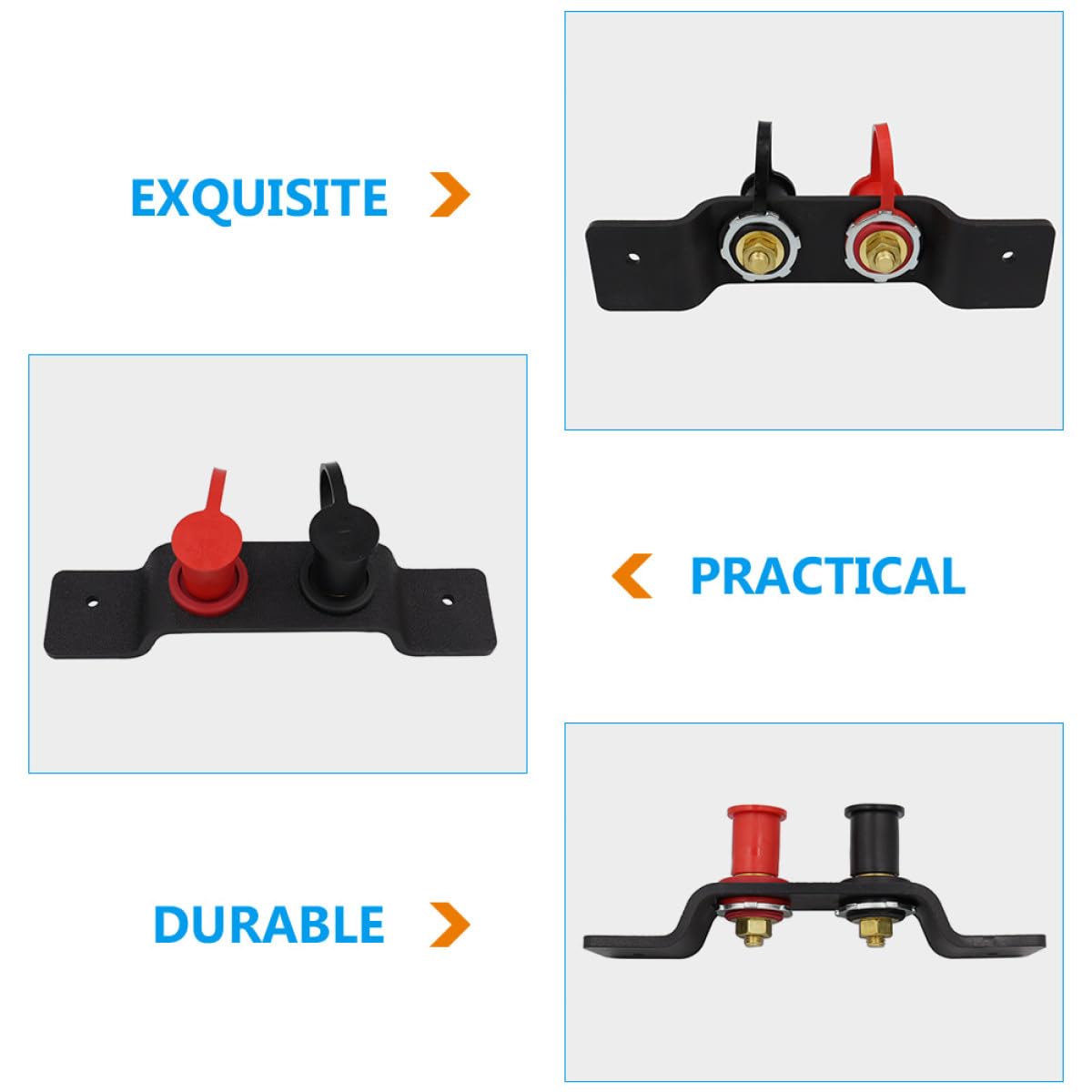Abaodam Cable de Batería de Alto Voltaje para Can-am X3, Cables de Reubicación 0.7 Cm Resistentes al Agua, Kit de Bornes de Arranque para 2 y 4 Plazas, Accesorios Automotor para Carga