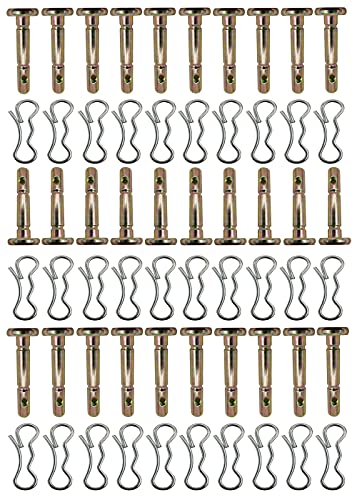 30 pcs 738-04124A and 714-04040 Shear Pins and Cotter Pins for Cub Cadet MTD Troy Bilt Snowblowers